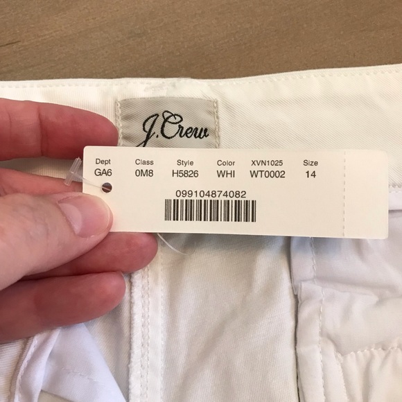 J Crew Women's White Shorts NWT 14 - Picture 6 of 9
